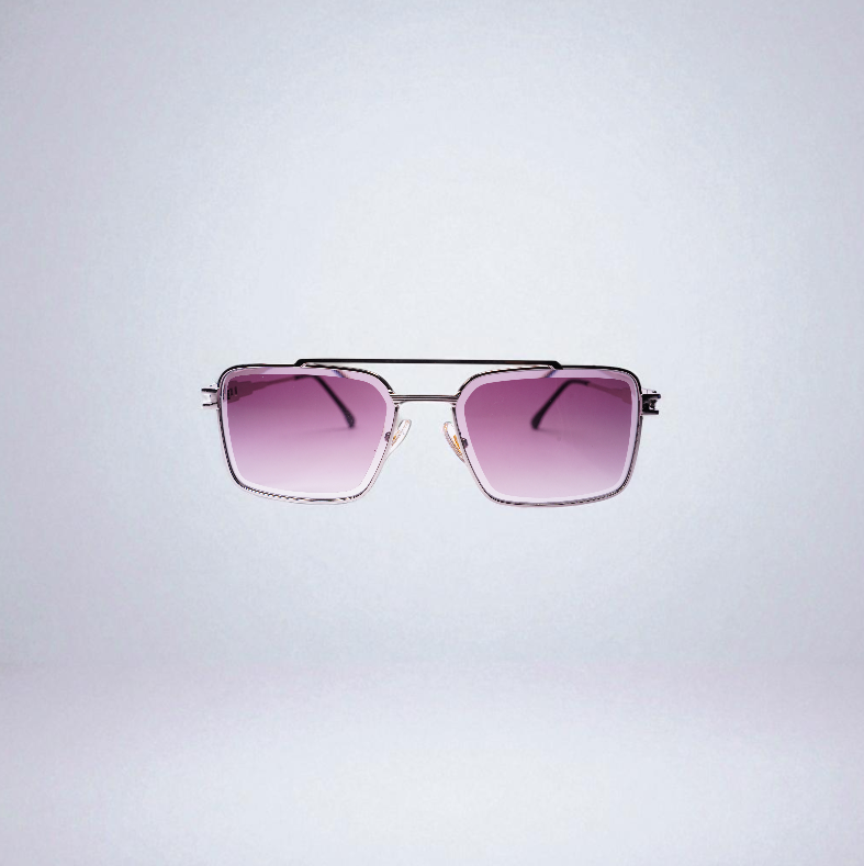 Imperial Violet Gradient Square Sunglass
