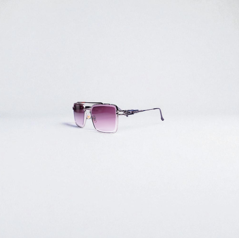 Imperial Violet Gradient Square Sunglass