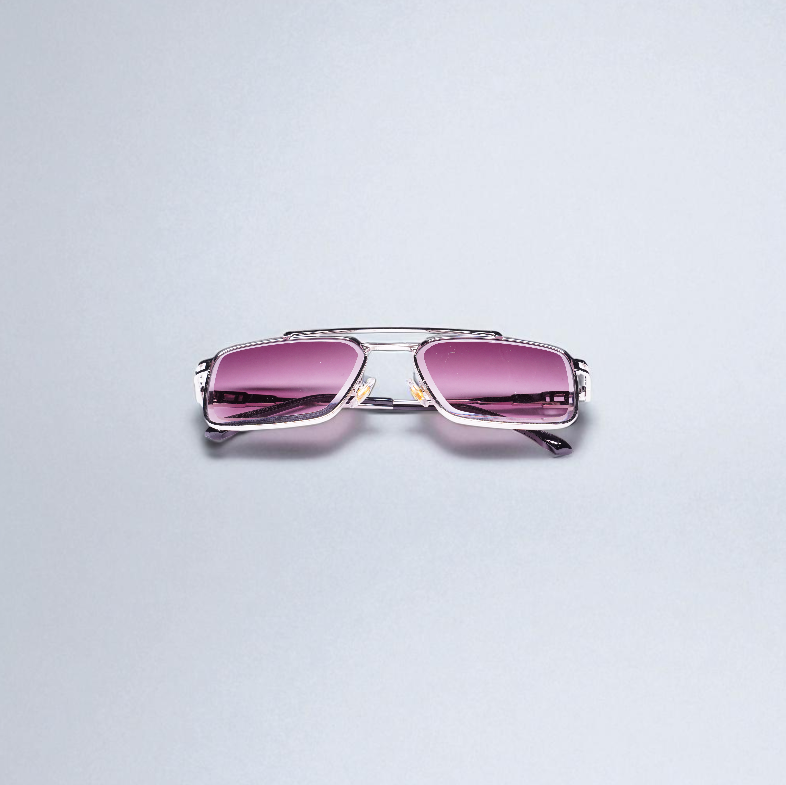 Imperial Violet Gradient Square Sunglass