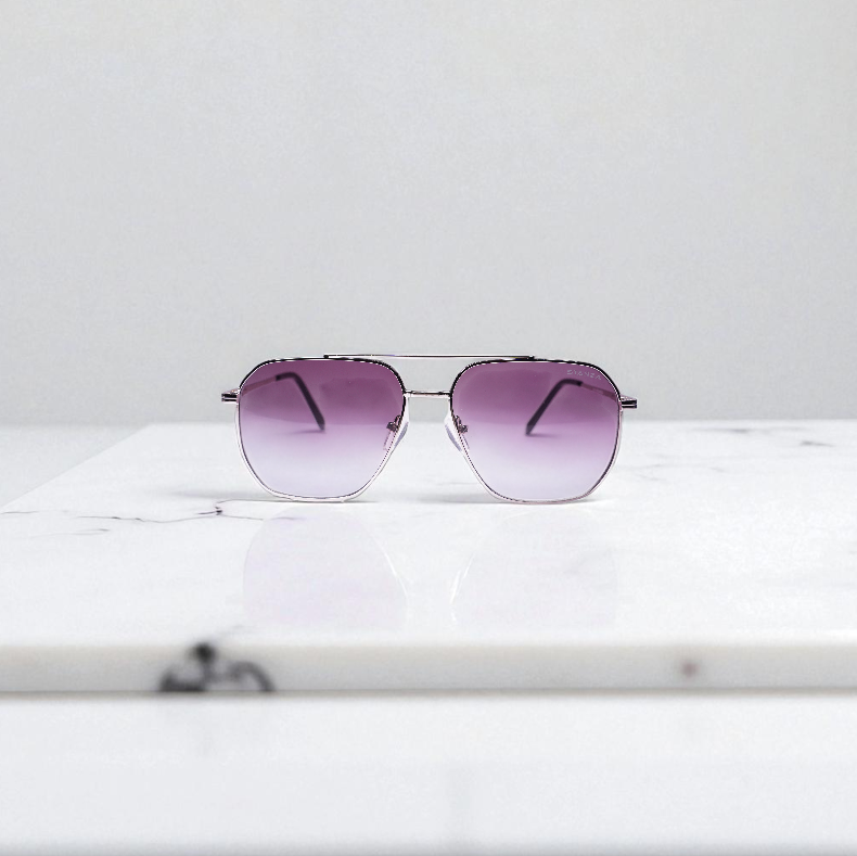 Regal Violet Gradient Aviator Sunglass