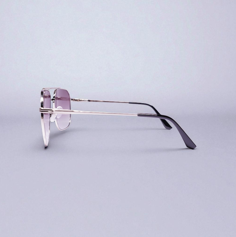 Regal Violet Gradient Aviator Sunglass