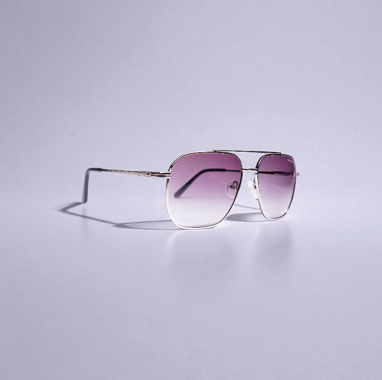Regal Violet Gradient Aviator Sunglass
