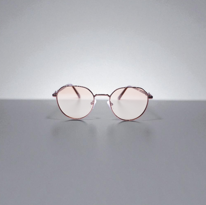 Classic Brown-Tinted Round Sunglasses with Metal Frame