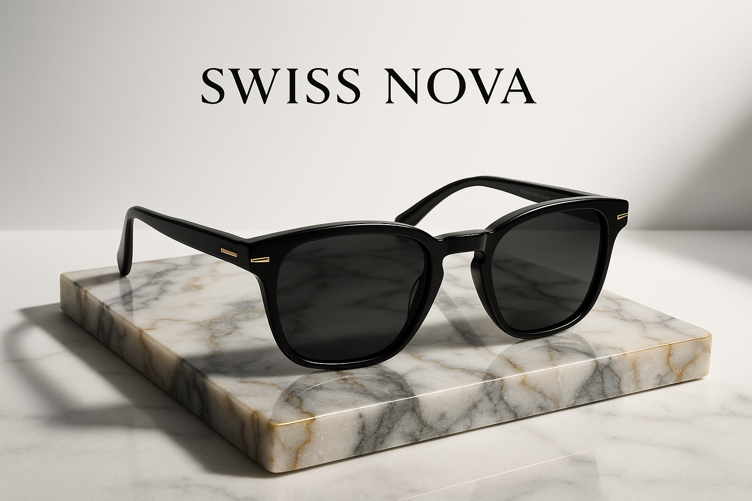 luxury sunglass brand call Swiss Nova
