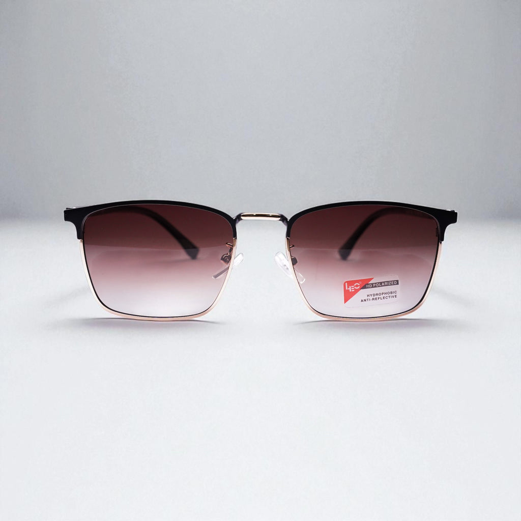 HD Polarized Clubmaster Sunglasses – Hydrophobic & Anti-Reflective Lens