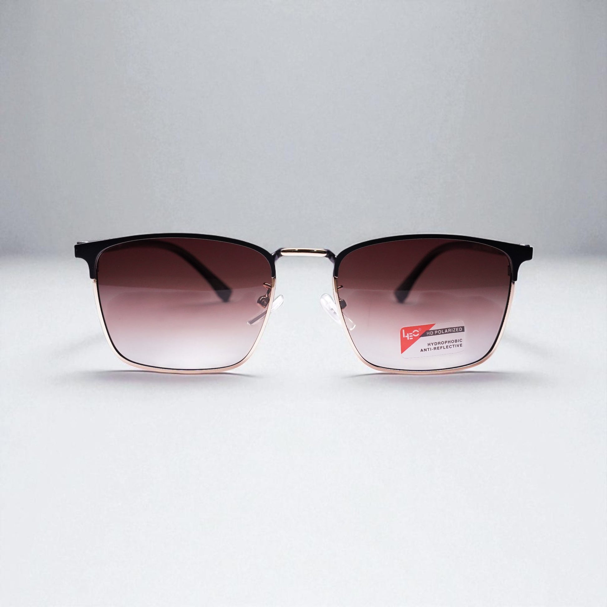 HD Polarized Clubmaster Sunglasses – Hydrophobic & Anti-Reflective Lens