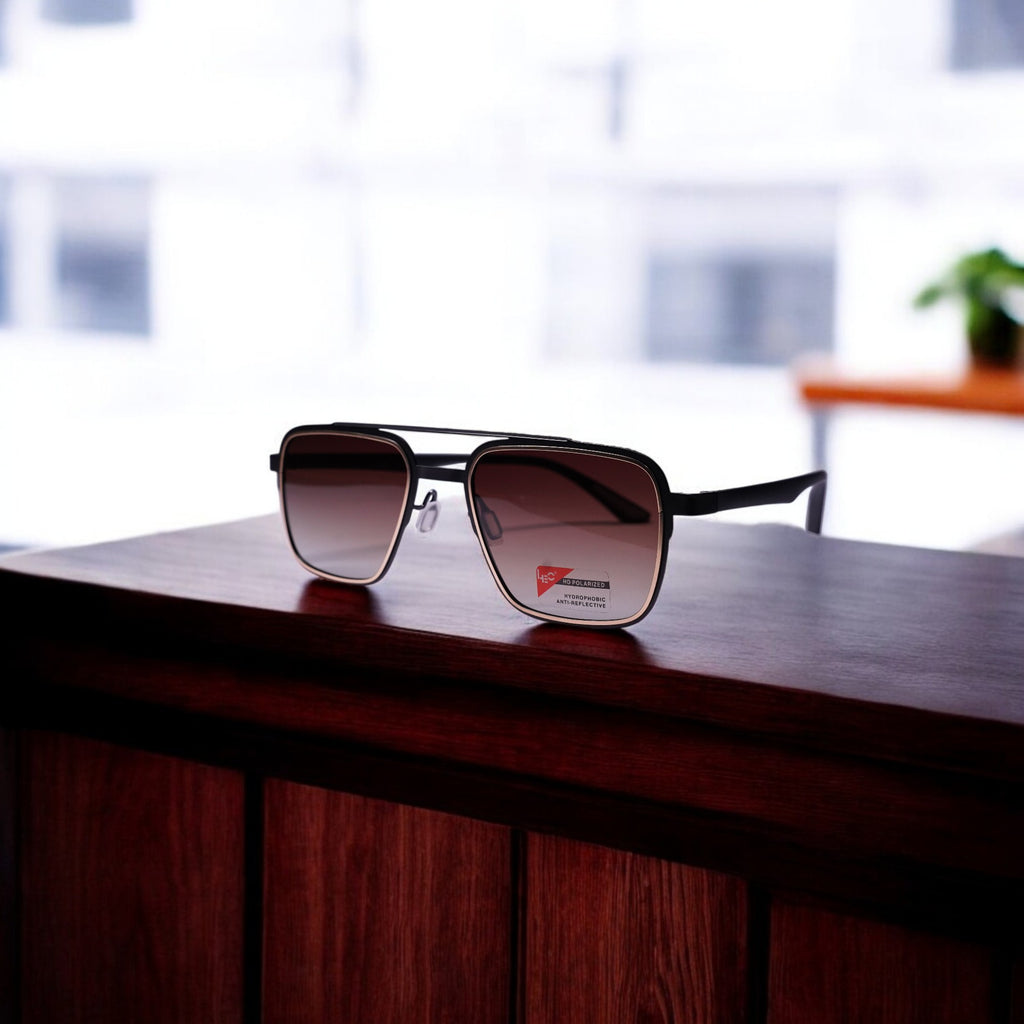 Polarized UV400 Aviator Sunglasses | Premium Metal Frame for Men Hydrophobic & Anti-Reflective Coating – Perfect for Driving, Outdoors & Daily Wear